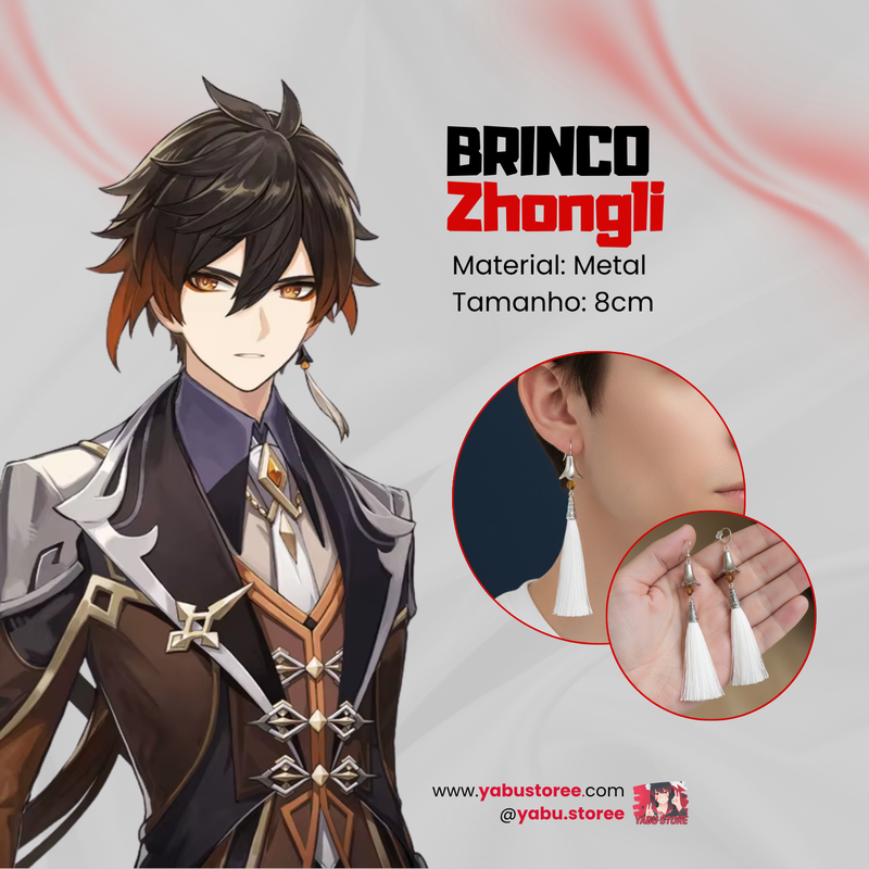 Brinco Zhongli Jogo Genshin Impact