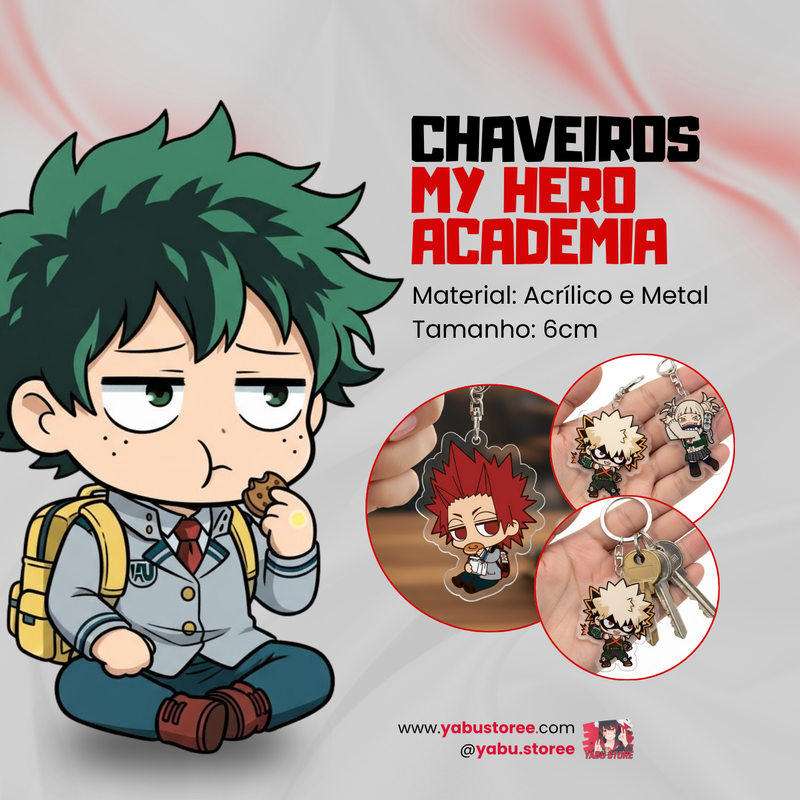 Chaveiros My Hero Academia