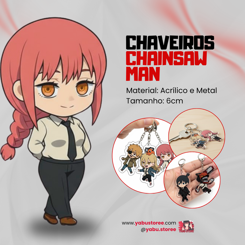 Chaveiros Chainsaw Man