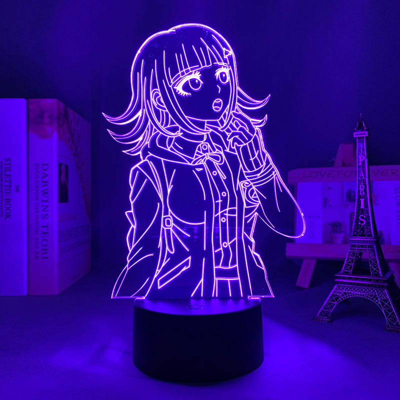 Luminária 3D Anime Danganronpa Chiaki Nanami