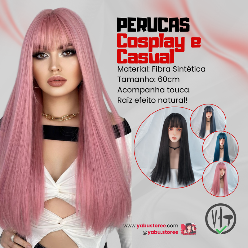 Perucas Cosplay e Casual