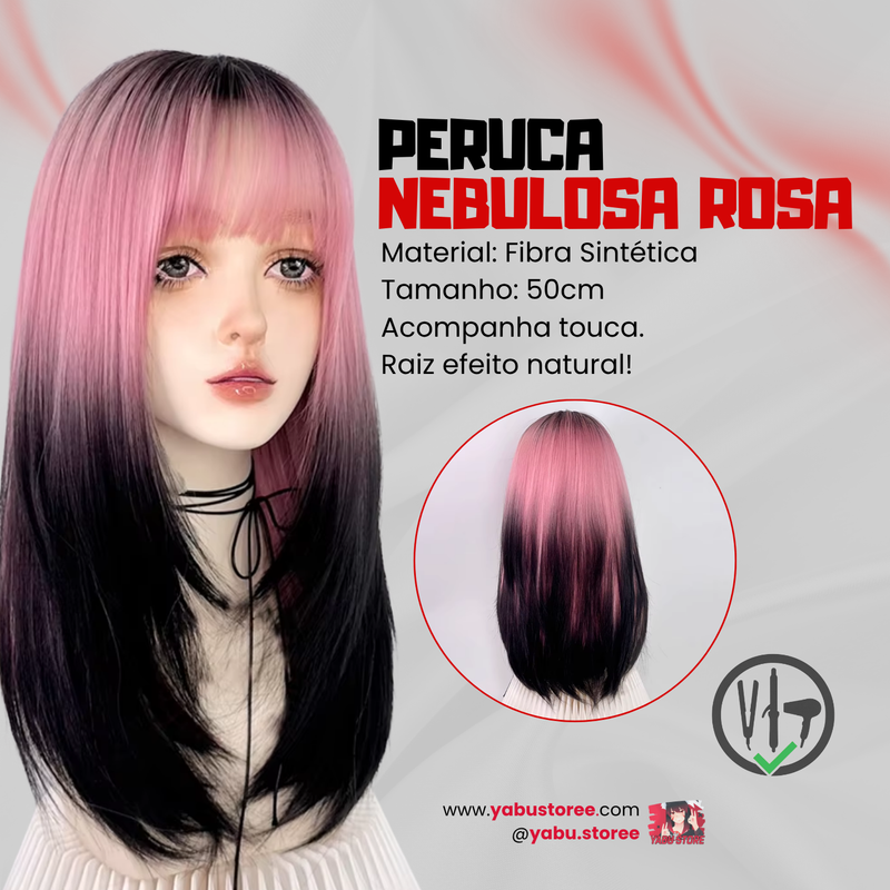 Peruca Nebulosa Rosa