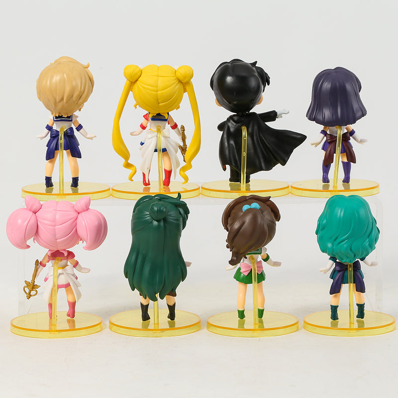 Kit 8 Figures Sailor Moon