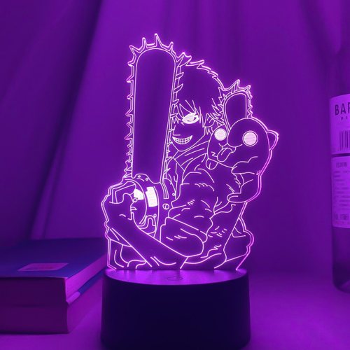 Luminária 3D Denji Anime Chainsaw Man